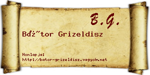 Bátor Grizeldisz névjegykártya